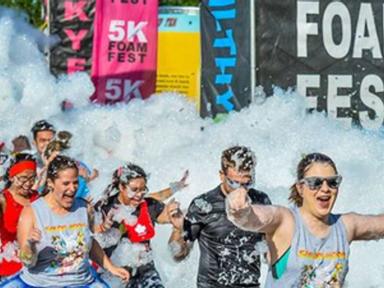 The 5km Foam Fest is a one-of-a-kind obstacle course-based fun run. With more than 22 obstacles (all optional)- the worl...