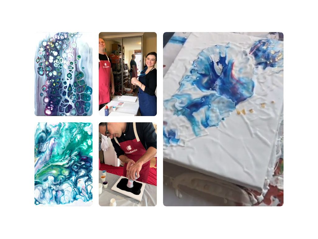 Draw your imagination- Acrylic Paint Pouring Class 2020 | Randwick
