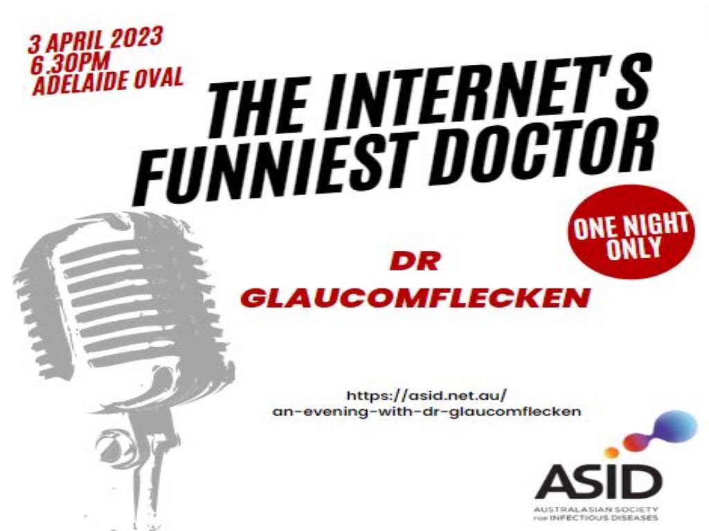 An Evening with Dr Glaucomflecken 2023 | Adelaide