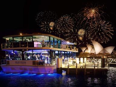 Welcome the New Year like the true VVIP that you are aboard the Blue Room on Sydney Harbour. This sought-after New Year's eve cruise includes an exclusive chef's NYE buffet, endless house beers, wines and spirits, exquisite fireworks views.
