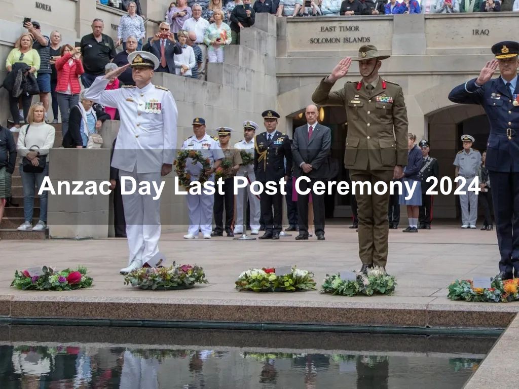 Anzac Day Last Post Ceremony 2024 | What's on in Campbell