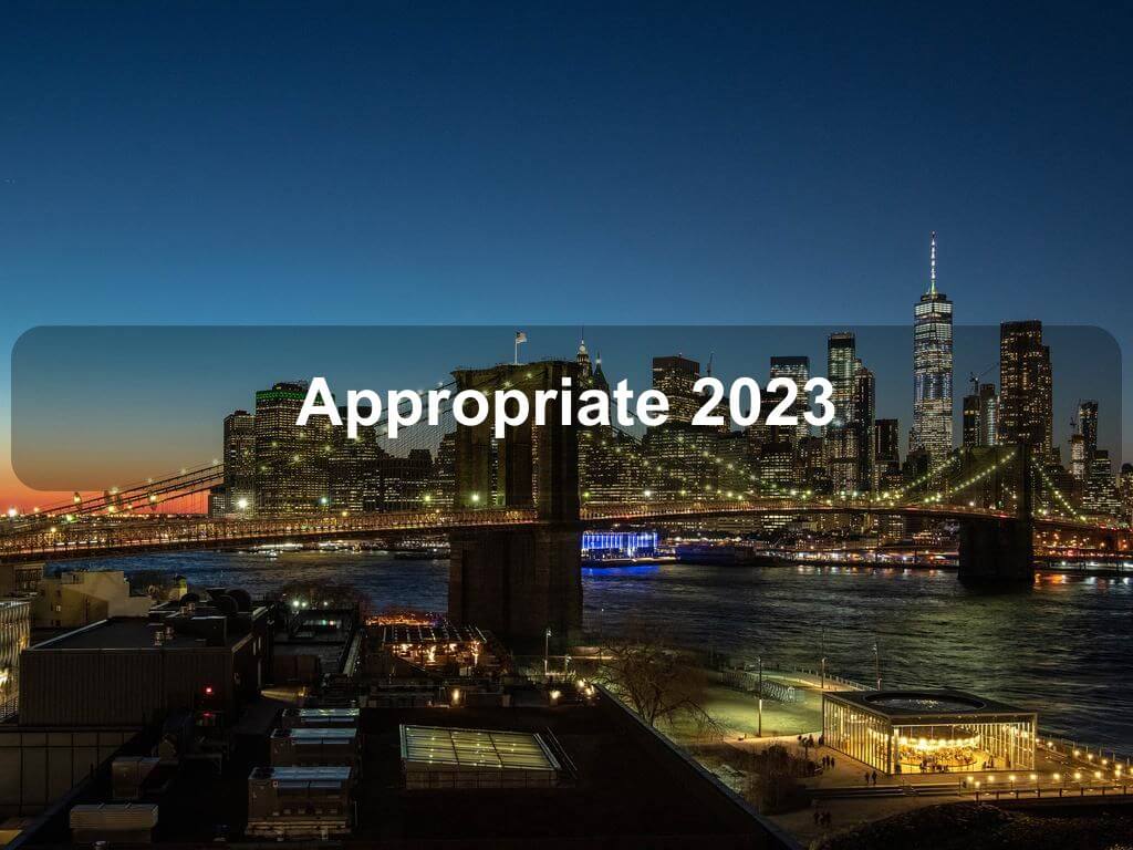 Appropriate 2023 | New York Ny