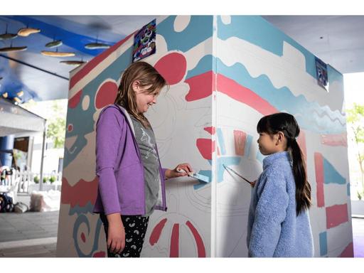 Help bring giant art cubes to life with an interactive colouring activity that's perfect for kids of all ages....