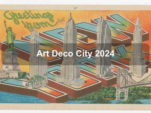 Leonard Lauder's collection of art deco postcards of the City go on display.