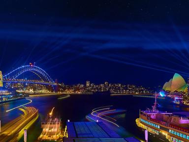 Sydney Harbour comes alive with lights and colours at Vivid Sydney. Be a part of this breathtaking experience with Sydney Showboats. Book online! Avail attractive Vivid Lights cruise deals on Vivid Sydney Showboat dinner cruise.