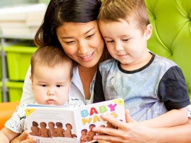 Sing songs, share rhymes and stories with your baby to help them develop their early literacy and le