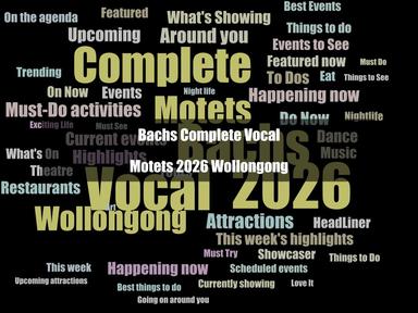 Bach Akademie Australia opens its stellar 2026 program with J.S. Bach's Complete Vocal Motets Bach Akademie Australia opens its stellar 2026 program with J.S. Bach's Complete Vocal Motets