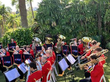 Bands in Parks performs at Government House. Champion brass band, Brisbane Excelsior plays in the grounds of Government House for the first Open Day of... Bands in Parks performs at Government House. Champion brass band, Brisbane Excelsior plays in the grounds of Government House for the first Open Day of...