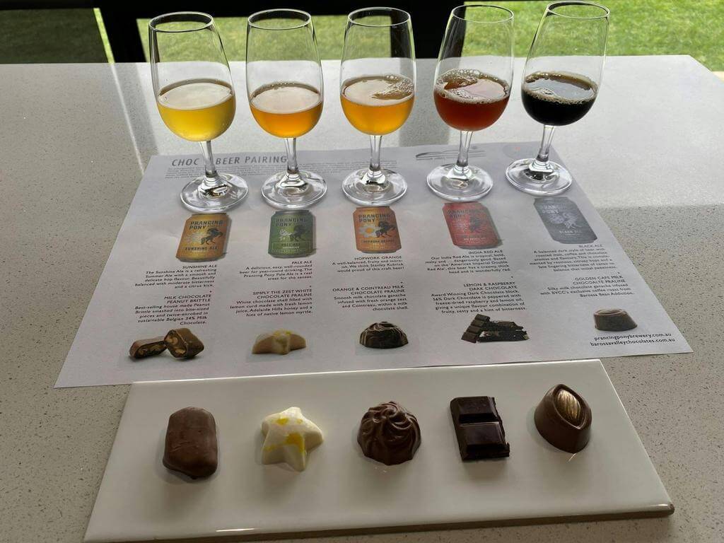 Barossa Valley Chocolate Company Chocolate and Beer Tasting Experience 2024 | Tanunda