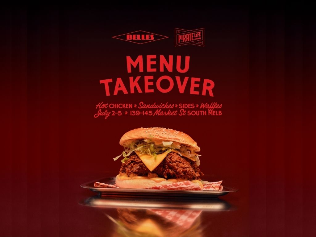 Belles Hot Chicken x Pirate Life Menu Takeover 2025 | What's on in South Melbourne Belles Hot Chicken x Pirate Life Menu Takeover 2025 | What's on in South Melbourne