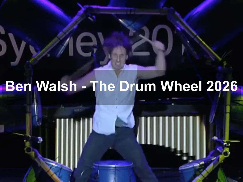 Ben Walsh - The Drum Wheel 2026 | What's on in Canberra