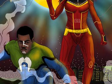 Dylan Mooney's artworks tell stories of survival- pride and power.'Blak Superheroes addresses and amplifies stories of r...