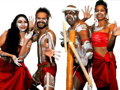 Walangari Karntawarra and Diramu Aboriginal Dance and Didgeridoo entertain and inform during this fun-filled, interactive cultural experience.