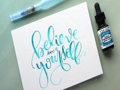 Brush Lettering with Watercolours LIVE STREAMING