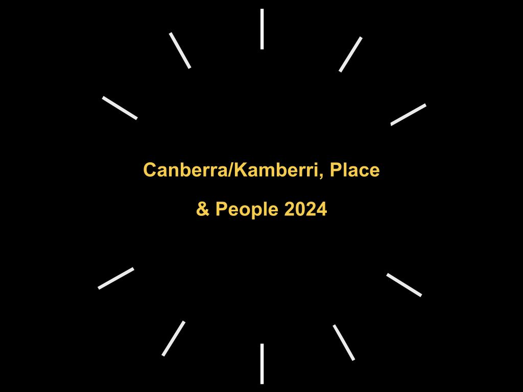 Canberra/Kamberri, Place & People 2024 | Canberra City