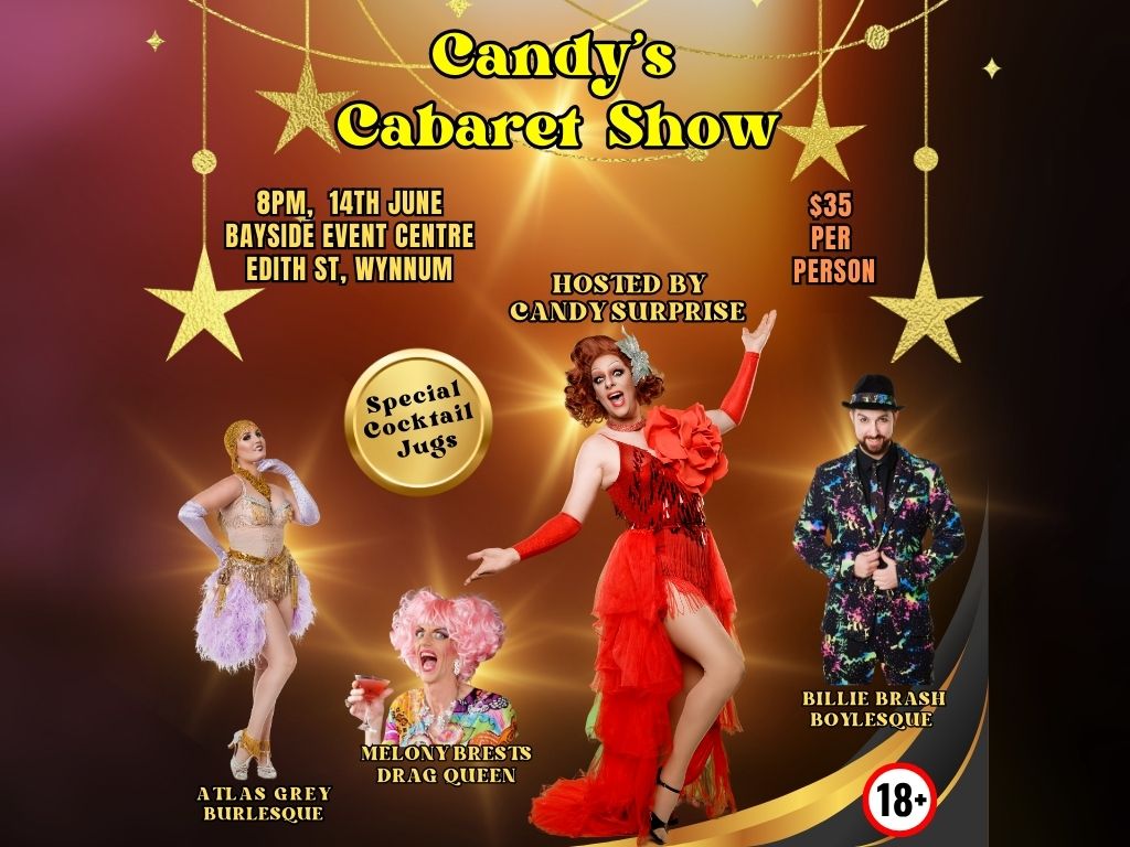 Candy's Cabaret Show 2025 | What's on in Wynnum Candy's Cabaret Show 2025 | What's on in Wynnum