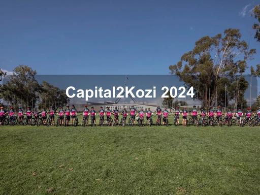 Capital2Kozi is a Charity mountain bike ride starting from the steps of Parliament House Canberra, riding through the remote and scenic Australian High Country, and ending at the top of Mount Kosciusko