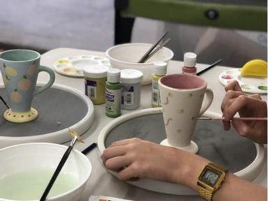 At this fun ceramics painting class you will be able to choose from over 1,000 pre made ceramic piec