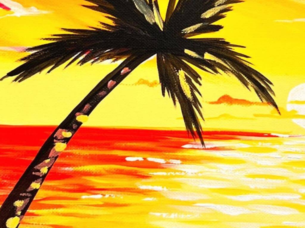 Champainting Paint and Sip - Paradise 2023 | What's on in Darlinghurst