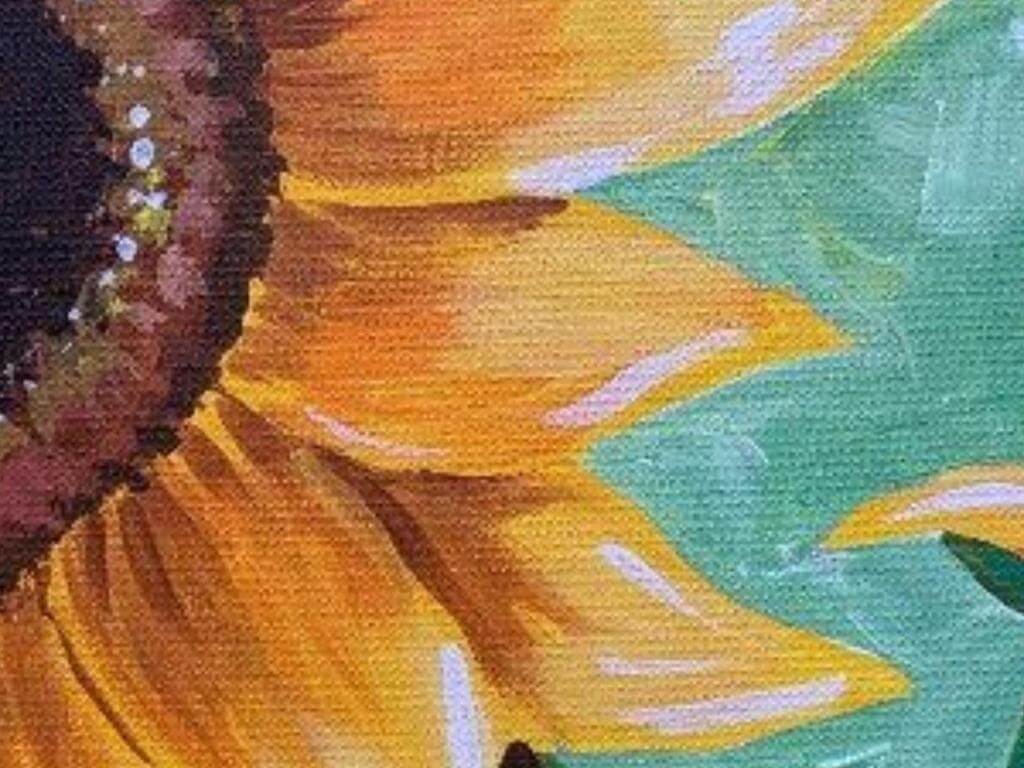 Champainting Paint and Sip - sunflowers 2023 | What's on in Crows Nest