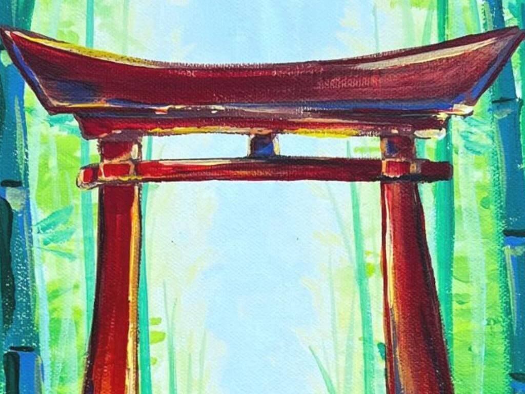 Champainting Paint and Sip - The Torii 2023 | Darlinghurst