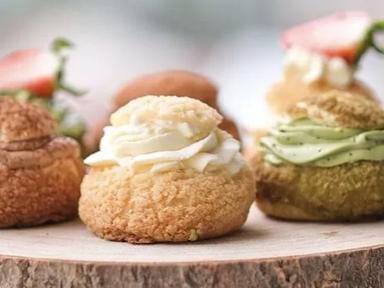Treat yourself to an afternoon of deliciousness and learn about matching cocktails to pastries with six filled choux (gf...