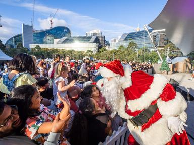 Celebrate Christmas with us at Tumbalong Park with yummy food, free live music and entertainment plus the arrival of a v...