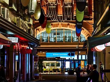 Melbourne's iconic laneway- Degraves Street- dials up the festive cheer this Christmas with beautifully decorated window...