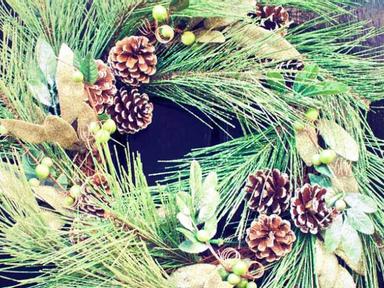 Discover the symbolism behind the old tradition of making wreaths at Christmas time. Use fresh and dried native botanica...