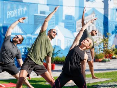 Summer Yoga, co-hosted with Yab Yum Yoga - will be held at on or our iconic meeting place Mary Street Piazza on Beaufort...