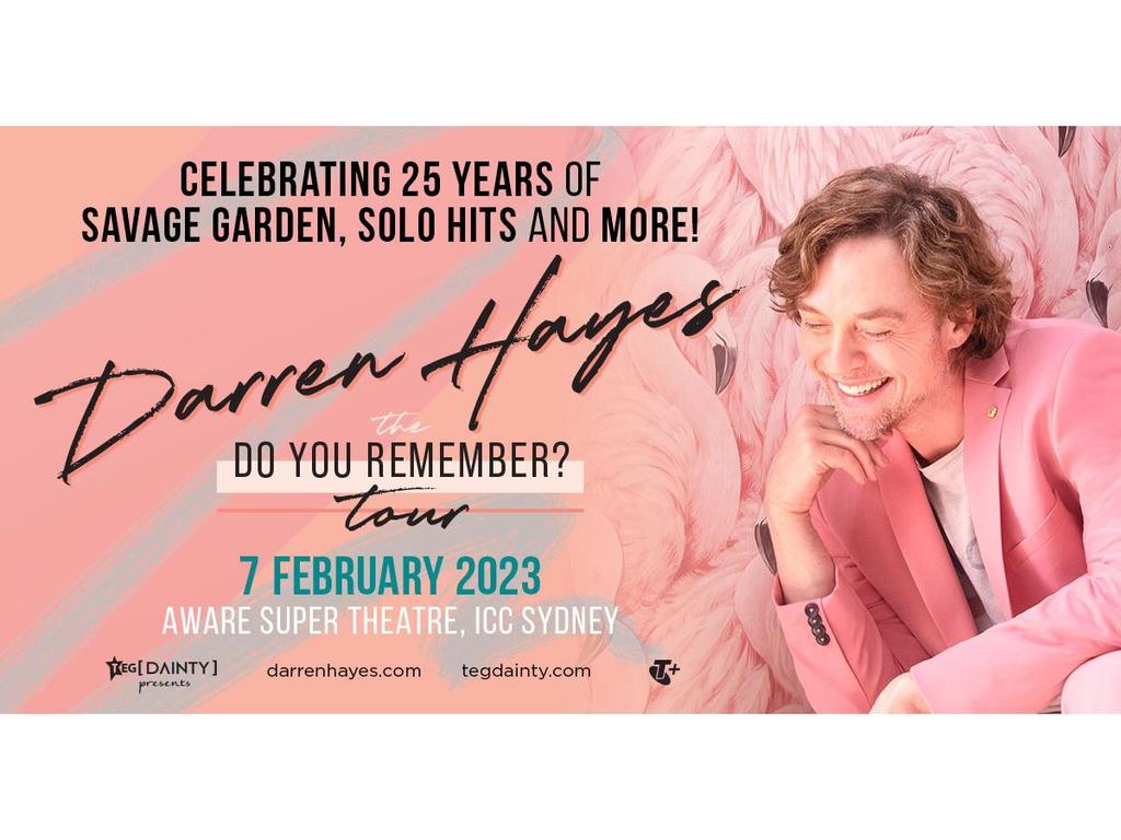 Darren Hayes - The Do You Remember? Tour 2023 | What's on in Darling Harbour