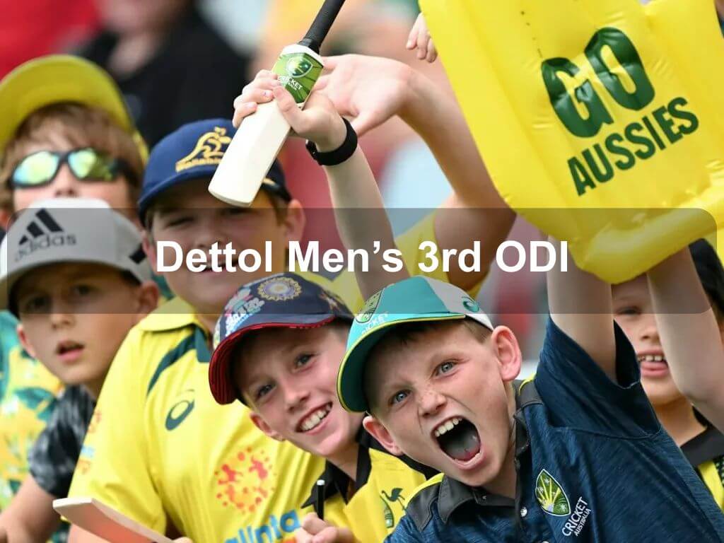 Dettol Men's 3rd ODI | Australia versus West Indies 2024 | Griffith