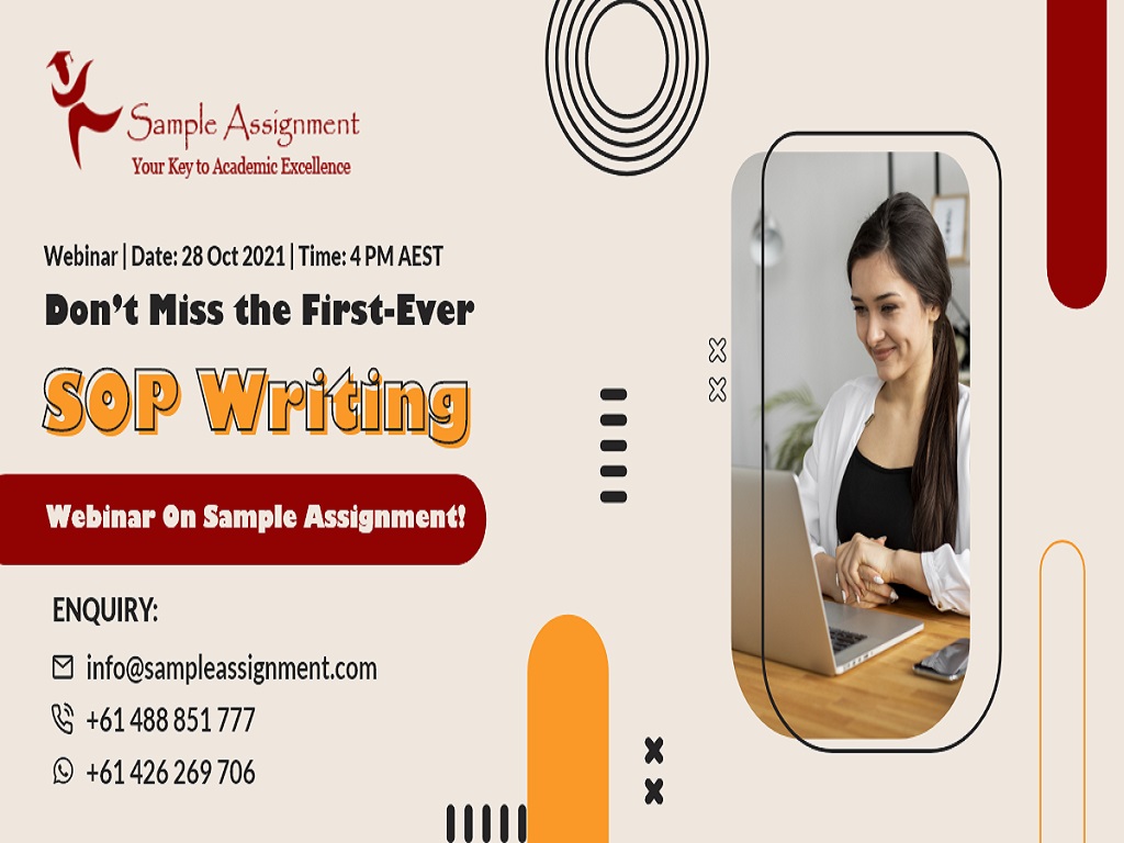 Dont Miss the First-Ever SOP Writing Webinar On Sample Assignment! 2021 | Melbourne