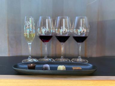 Four Dowie Doole wines paired with four locally made chocolates for an indulging tasting experience.NV Blanc2 Sparkling ...