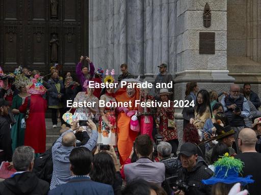 Celebrants don festive finery and show off their very best bonnets along NYC's Fifth Avenue.