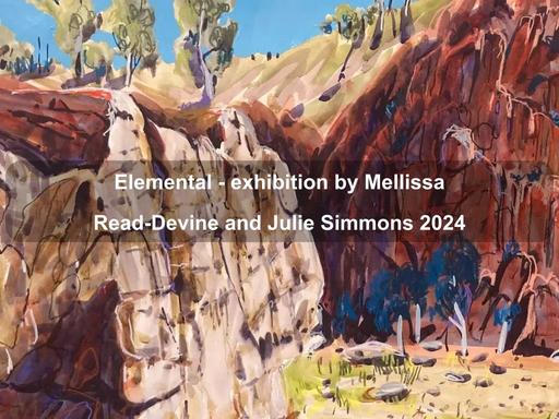 ‘Elemental' is a culmination of painting trips around the country but primarily at Arkaroola in the Northern Flinders Ranges