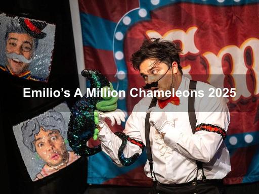 Enjoy a family-friendly puppet show involving-you guessed it-chameleons.