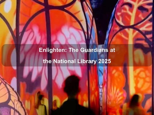 As part of the Enlighten Festival, the National Library of Australia welcomes ‘The Guardians' to the podium area