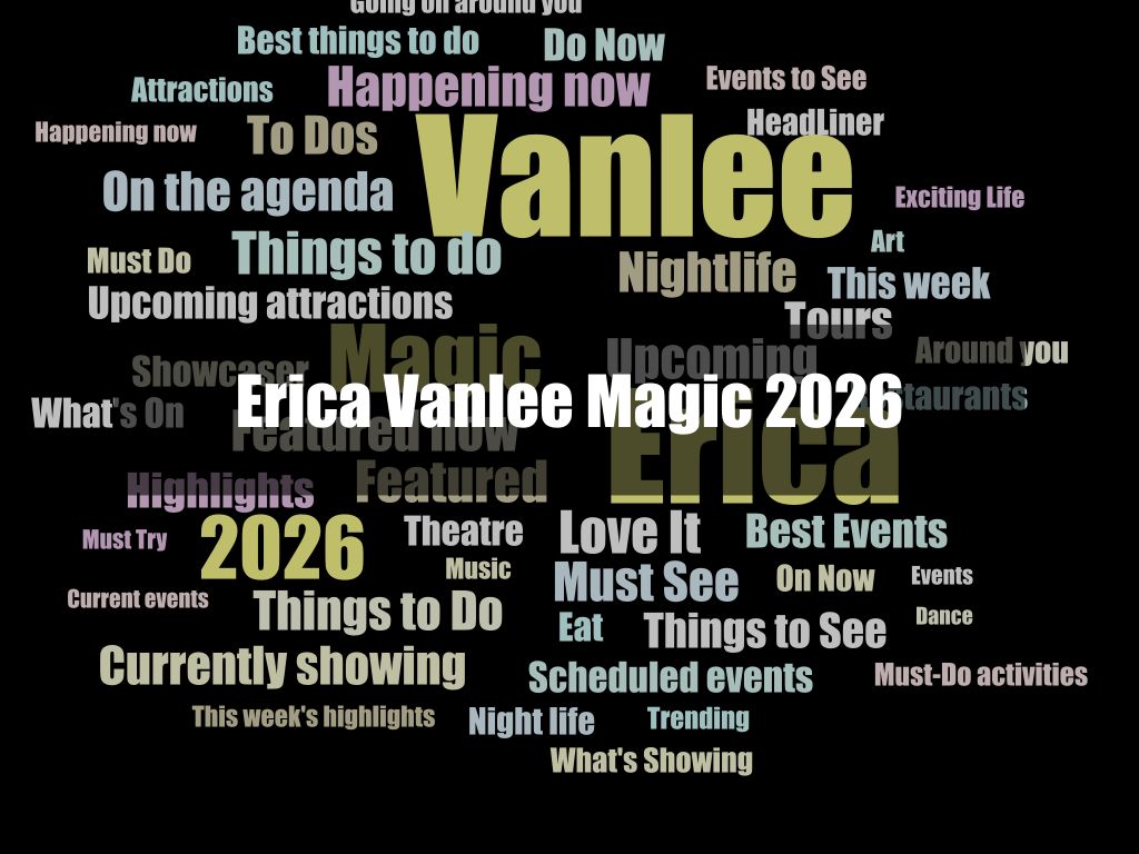 Erica Vanlee Magic 2026 | What's on in Carlton