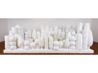 Caring- consoling- comforting- cuddly and cute are some of the associations with Kathy Temin's epic soft sculpture- Mot...