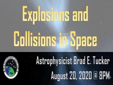 Explosions and Collisions in Space with Dr Brad Tucker