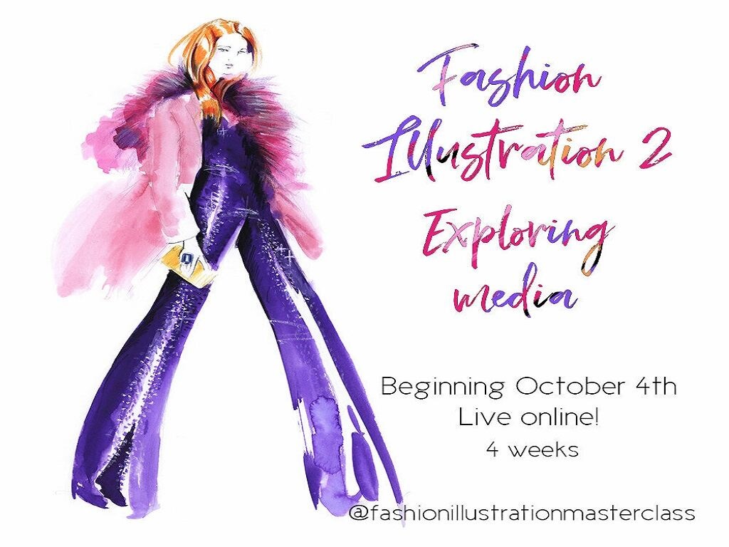 Fashion Illustration 2 - Exploring Media Live Online Course 2020 | Melbourne