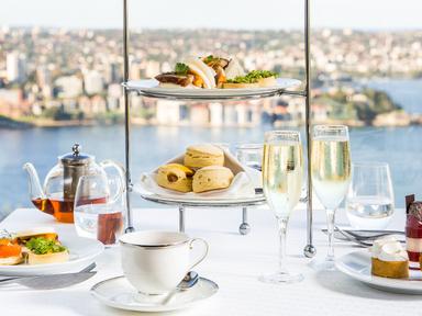 Festive High Tea: a most elegant way to celebrate Christmas.Indulge in three tiers of tempting treats overlooking Sydney...