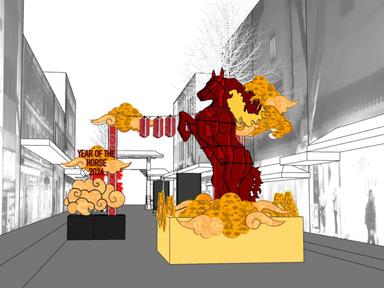 Rising in the heart of Chinatown, the fire horse welcomes the Lunar New Year with light, warmth and optimism.Stride into... Rising in the heart of Chinatown, the fire horse welcomes the Lunar New Year with light, warmth and optimism.Stride into...