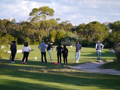 FootGolf is a new sport.The objective is to introduce a football (soccer ball) into a series of holes in the least possi...