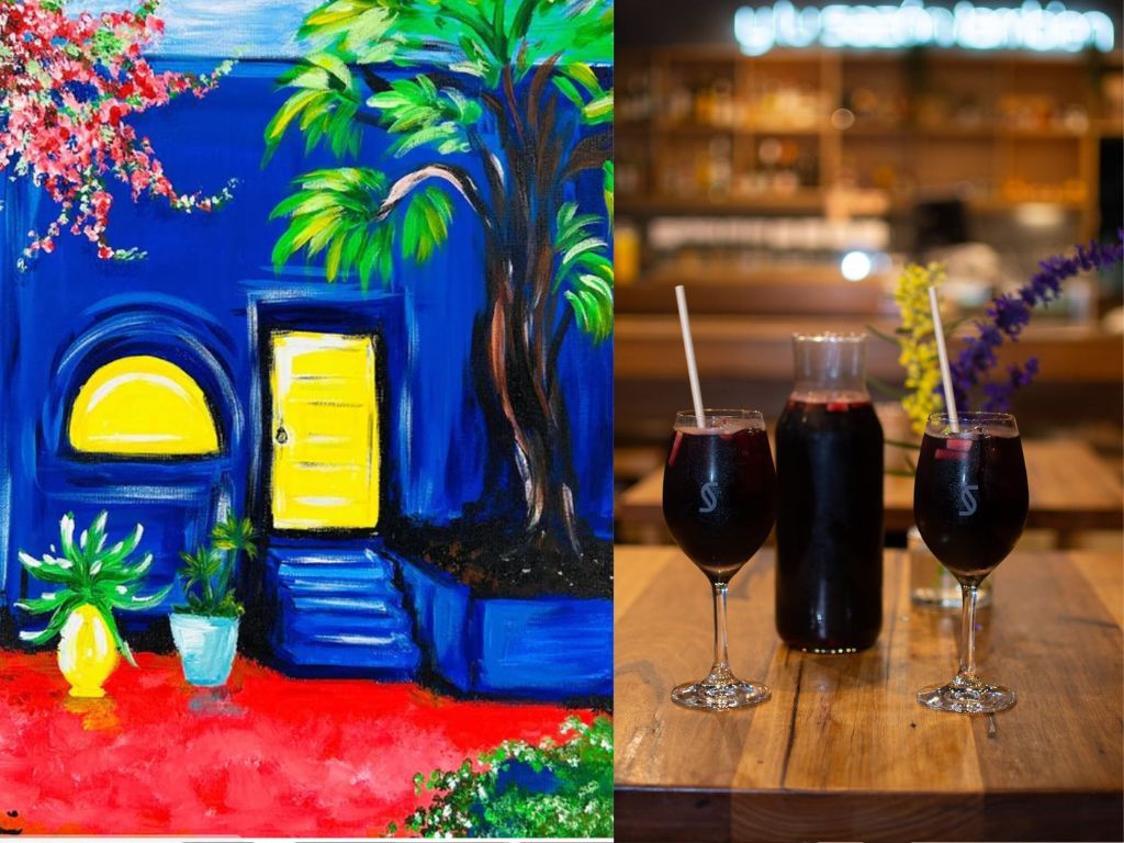 Frida's Blue House Paint and Sip Event at Sazon Grenfell 2023 | What's on in Adelaide