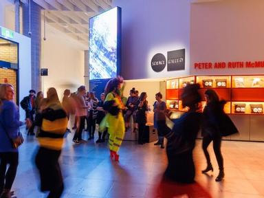 For the first Friday of the month during the exhibition Swarm, Science Gallery Melbourne is transformed into a social pl...