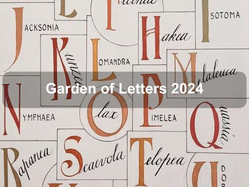 Join the Canberra Calligraphy society for their next exhibition ‘Garden of Letters' at the Australian National Botanic Gardens