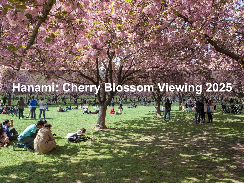 Hanami: Cherry Blossom Viewing 2025 | What's on in Brooklyn NY