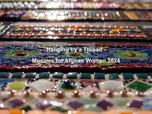 Part of the Hanging by a Thread project, this project aims to raise awareness of the plight of Afghan women and girls and involves over 1,200 experienced and amateur mosaic artists from 46 countries